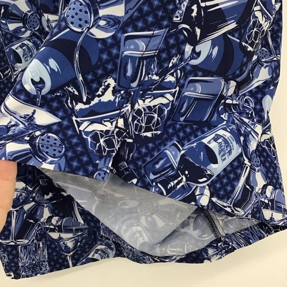 Peter Millar Men’s NWOT Seaside Swim Trunks Lined Blue Cocktails Size M - Picture 6 of 10